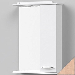 Водолей Зеркальный шкаф Колумбия 55 R дуб – фотография-1